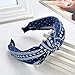 Produktbild FISISZ Mode Kopftuch Vintage Stirnband Twist Haarband Frauen Mädchen Bogen Knoten Stirnband Twist Haarband Kopfbedeckung Haarband Chic Hope, AS Show