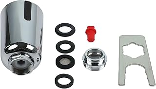 Automatischer Infrarot-Sensor-Wasserhahn-Adapter, ABS, wassersparend, berührungslos, mit USB-Akku, für Küche, Badezimmer und gewerbliche Nutzung, Chrom
