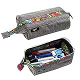 GRÖSSE/MATERIALIEN - Etui/Kosmetiktasche aus haltbarem Polyestermaterial in der Größe 19, 5 x 11, 5 x 7, 5 cm; bietet Platz für mehr als 55 Bunt- und Bleistifte und ist damit eine stilvolle Aufbewahrungslösung