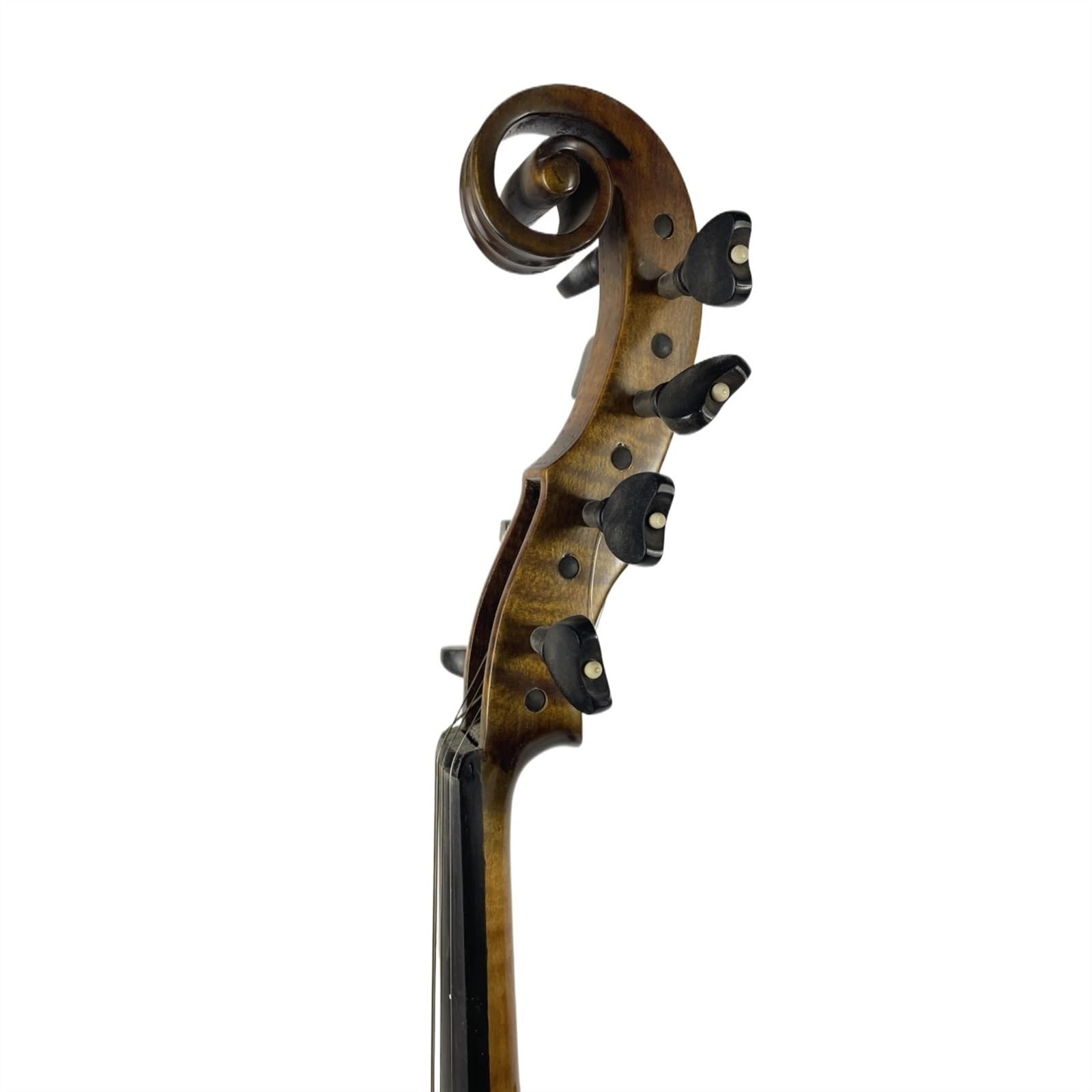 4/4-Violine Und Koffer, Rückseite Aus Geflammtem Ahorn, Fichtendecke, Handgeschnitzter Korpus Aus Massivem Holz, Klar Lackiert, Halbfertige Violine