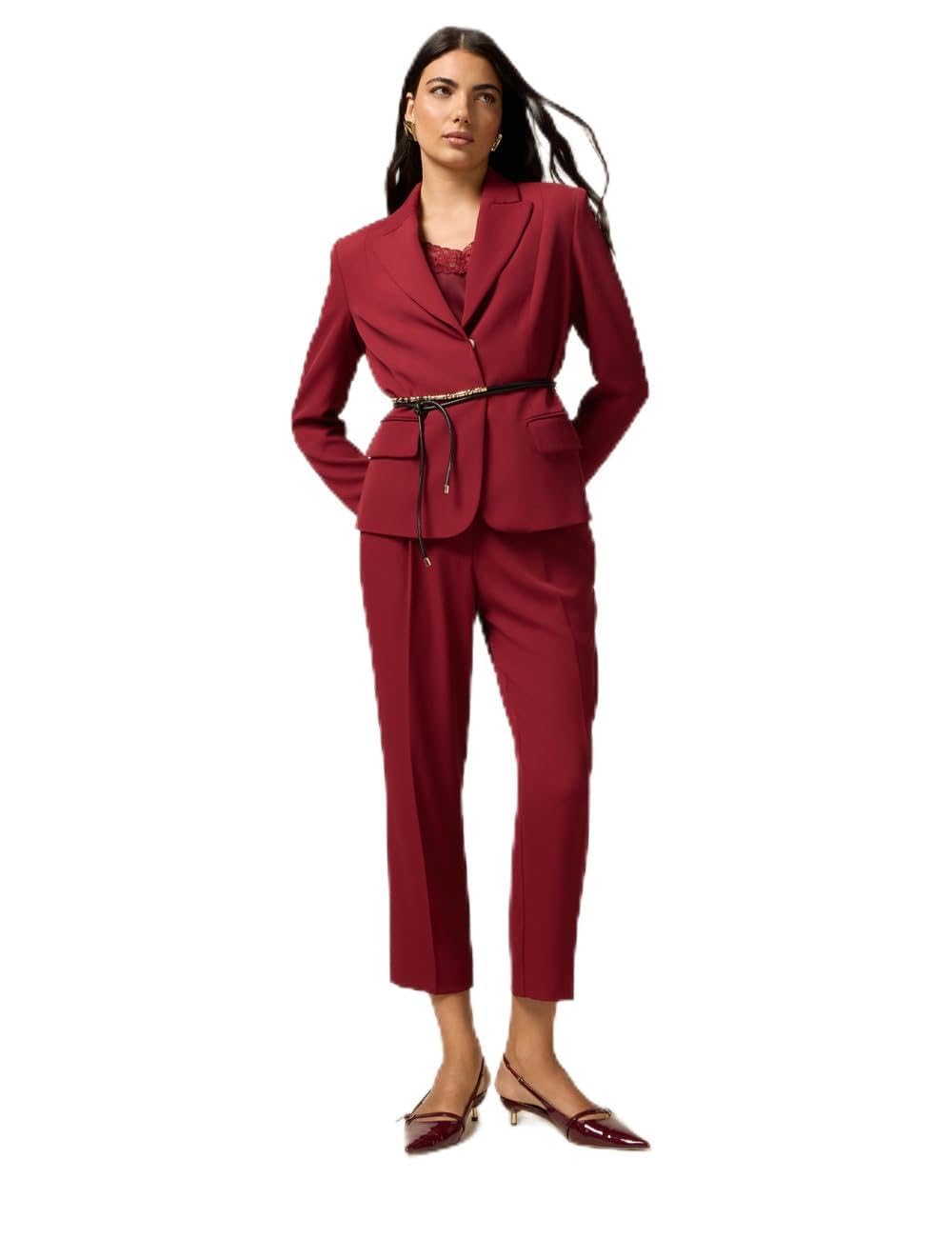 Oltre: Pantaloni In Cady Bordeaux. 50 Stagione Autunno Inverno 2025 - 4