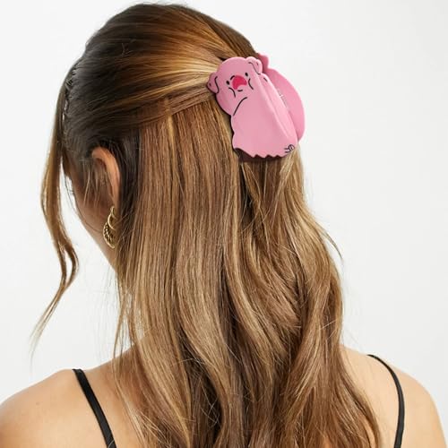 Pink Pig Hair Clips, Hapdoo Cute Novelty Animal Claw Clip for Women Girls, Acetate Funny Pig Hair Accessories Gifts miniatura 6