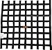RaceQuip Race Car Window Net Ribbon Style SFI 27.1 Certified Black 21H x 24W 726007