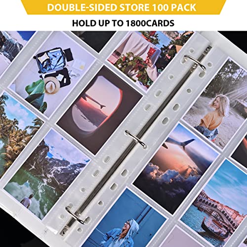 Smelha 9 Pocket Page Protector, Holds 1800 Cards,Trading Card Sleeve thumb #4