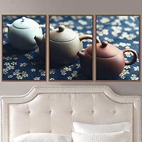 signwin 3 Piece Framed Canvas Wall Art Tea...