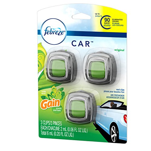 Image of Febreze Car Vent Clip Air Freshener, Gain Original, 0.037 Pound