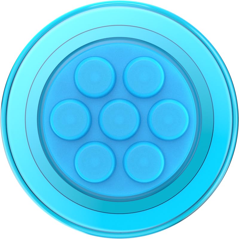 Soporte para teléfono PopSockets azul para crear vídeos y usar el móvil en ruta