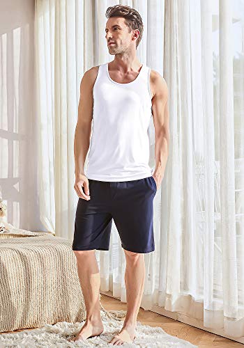 NACHILA Tank Top for Men-Viscose Made from Bamboo, Basic Undershirts 3 Pack Soft Tanks Sleeveless Shirts2