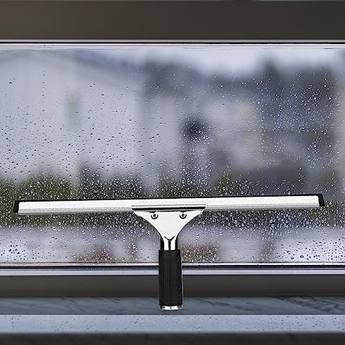 Image of Rubber Squeegee,Window Squeegee with Non Slip Handle,Wide Coverage Garage Floor Squeegee,Squeegee Blade Head,Cleaning Squeegee for Floor,Bathroom,Kitchen,Concrete,Tile,Garage