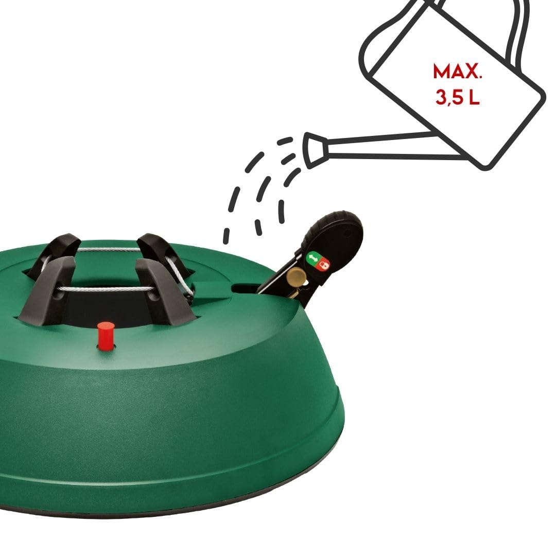 NIKO Baum Fix 250 Christbaumständer bis 2,5 m Baumhöhe Weihnachtsbaumständer mit 3,5 Liter Wassertank