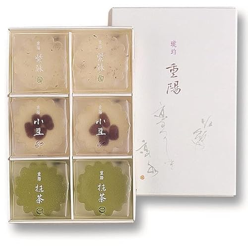 永楽屋 琥珀 重陽 12個入 和菓子 京菓子 琥珀糖 京都 ギフト 手土産 お祝い 内祝い 贈答のサムネイル