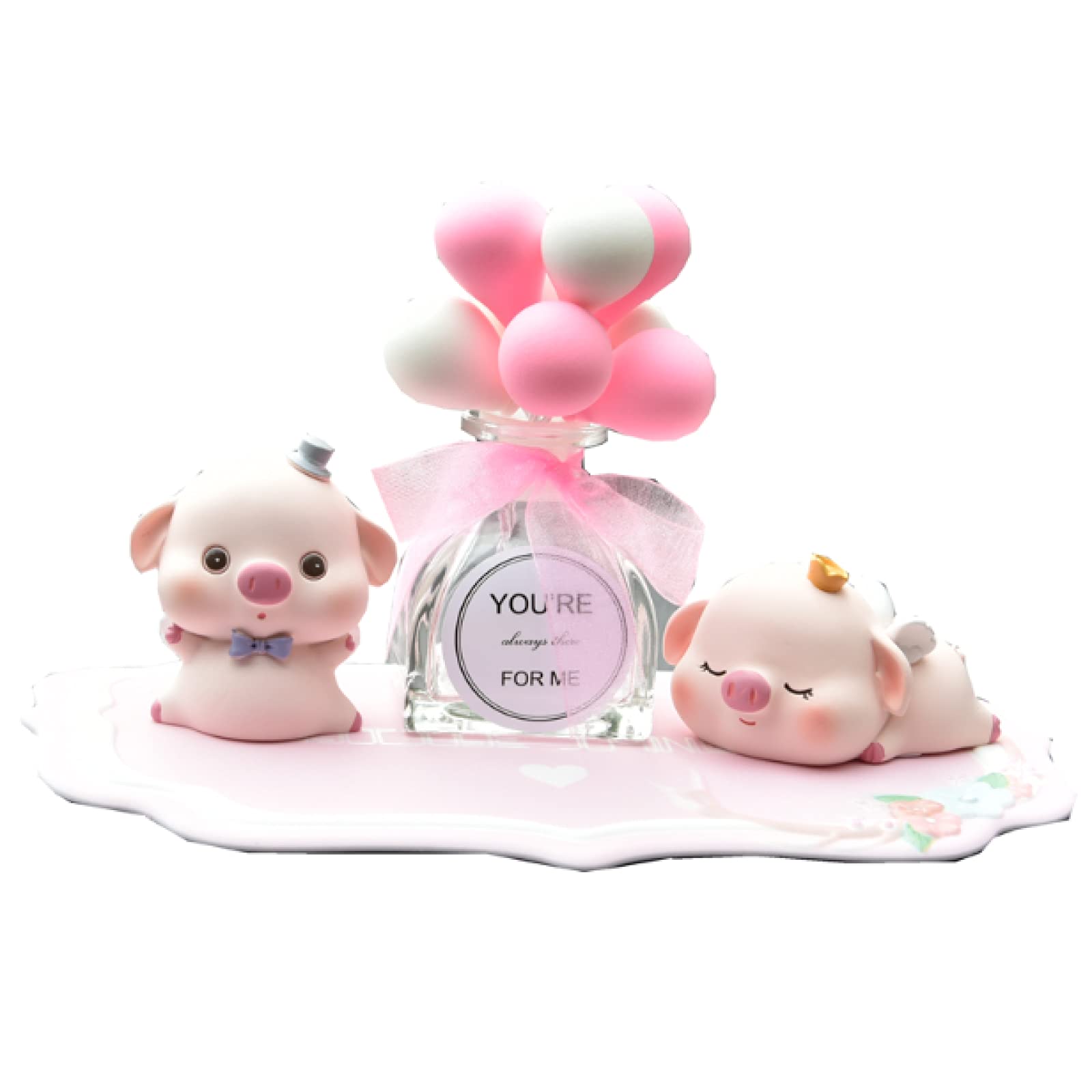 Cerdito rosa decorativo ideal para salpicadero de coche y mesas de estudio