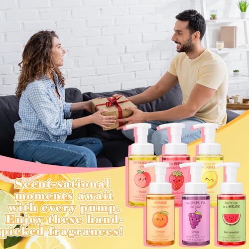 Image of 6 Pack Funny Fruit Foaming Hand Soap with Pump, 8.75 Fl oz
