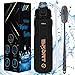 Price comparison product image Shipshopp Water Bottle 1l Leakproof Sports Water Bottle with Straw and Cleaning Brush - BPA Free Smell Proof Drinks Bottle for Running, Gym, Camping, Hiking, School, Cycling, Office, Outdoor - Black