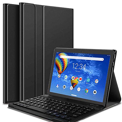 Lenovo TAB5 10 /LAVIE Tab E ���C�����X�L�[�{�[�h �^�u���b�g�L�[�{�[�h E710/KAW PC-TE710KAW ���U�[�P�[�X�t�� ���C�����X�L�[�{�[�h �L�[�{�[�h�P�[�X Bluetooth �L�[�{�[�h (�u���b�N)