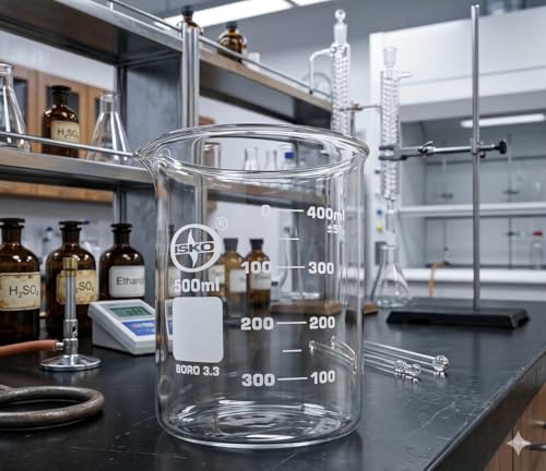 Image of ISKO Borosilicate Glass Beaker 500 ml (set of 2)