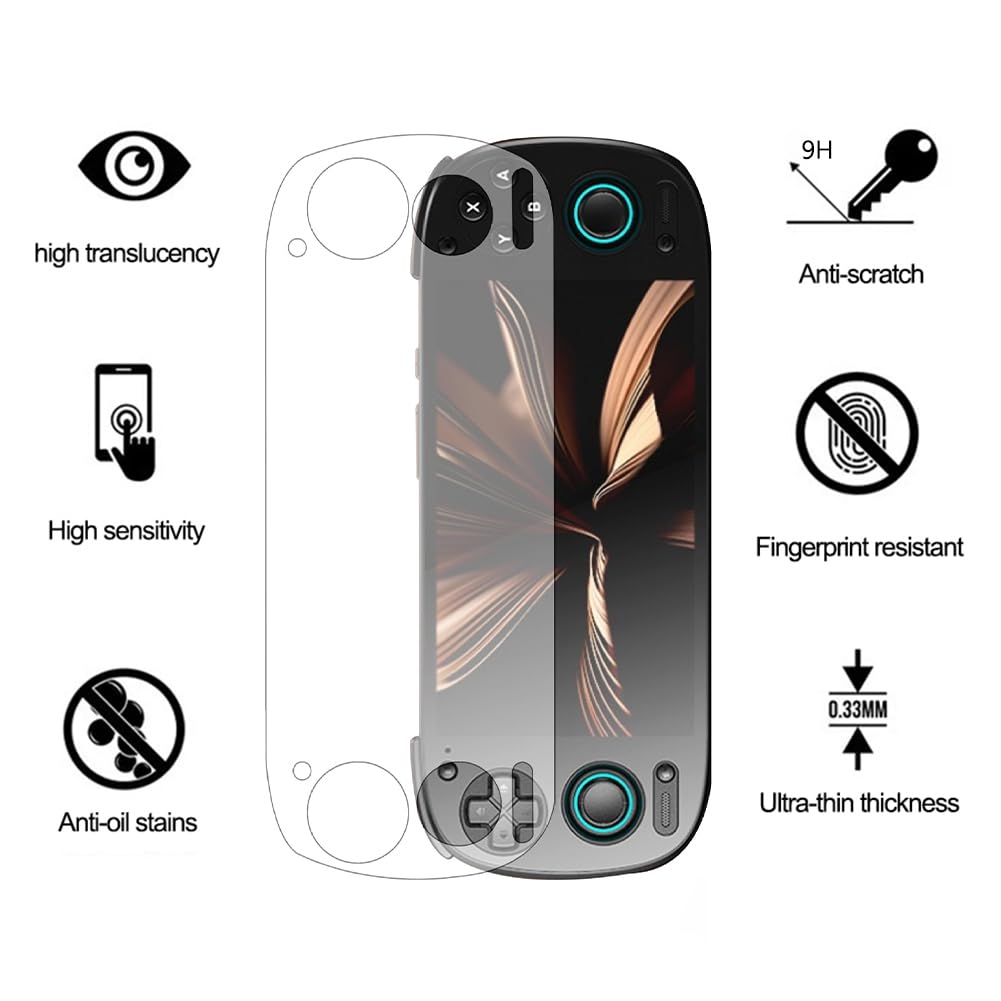 Pellicola proteggi schermo per Retroids Pocket 5 [1-Pack] 9H Game Console Pellicola Protettiva Pellicola Protettiva in Vetro Temperato Pellicola Protettiva per Retroids Pocket 5 Console