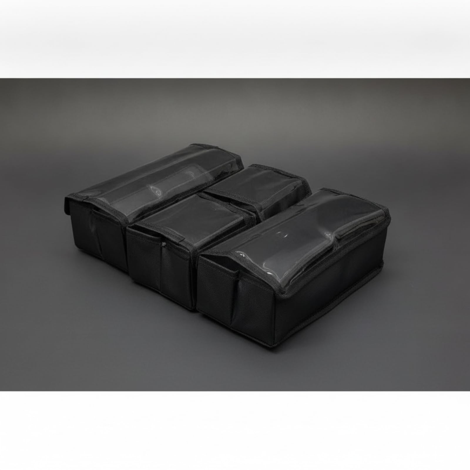 4 Piezas Bolsa Viaje con Cierre | Diseño Rectangular Estructurado, Neceser con Cierre, para Maleta, Maquilladores, 2 Xl 2 Pequeño