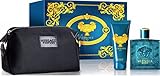 Versace Eros Men's Gift Set - 3.4 oz EDT Spray,  3.4 oz Shower Gel, Travel Bag