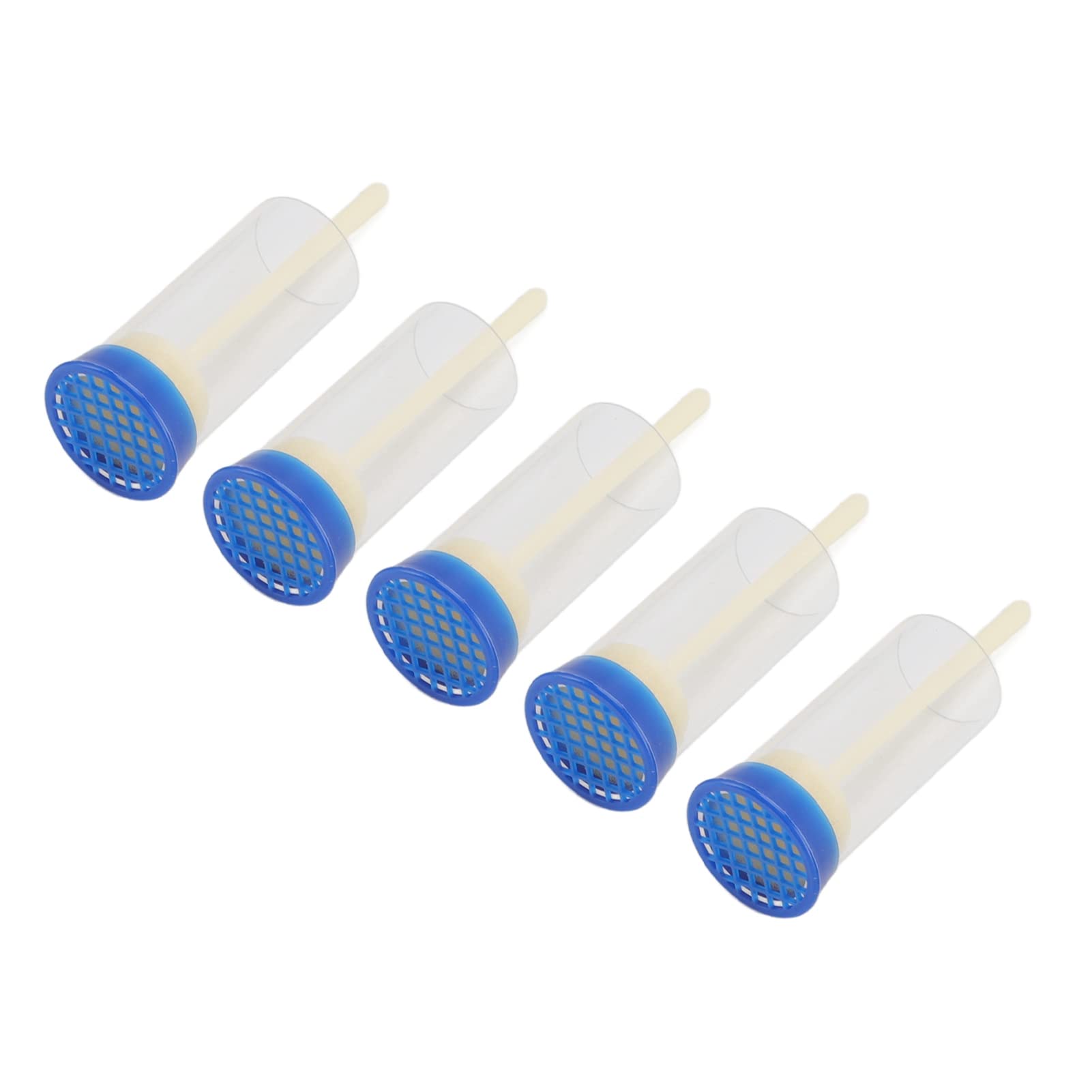 Lot de 5 Cages de Marquage pour Reine des Abeilles, Souples, Sûres et Légères, Marqueur de Bouteille pour Le Jardinage des Plantes en Pot, Accessoire Multifonctionnel pour Un