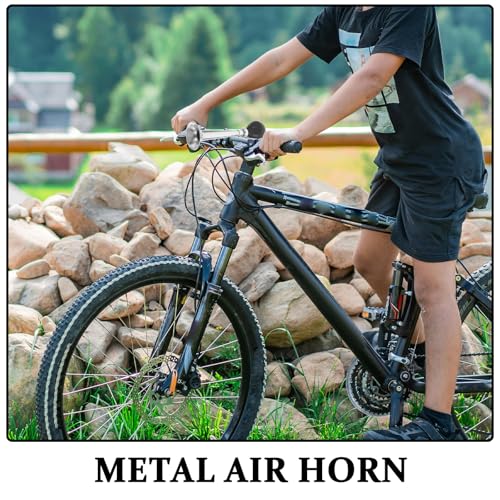 Bocina de aire para bicicleta resistente al desgaste accesorios PRETYZOOM 2 piezas 3