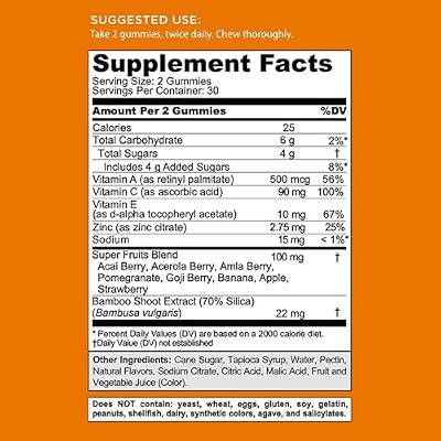 Goli Triple Action Immune Gummies with Vitamin C, D, Zinc - Elderberry Extract, Echinacea, Turmeric, Ginger - Vegan, Non-GMO, Gluten-Free - 120 Count (Pack of 2)