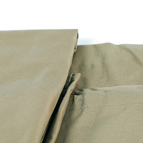 Bali Outdoors Rectangular Fire Pit Covers, Waterproof And Weather Resistant Pvc Material, Khaki, 42.2" L X 24.2" W X 22.8" H #TOP5