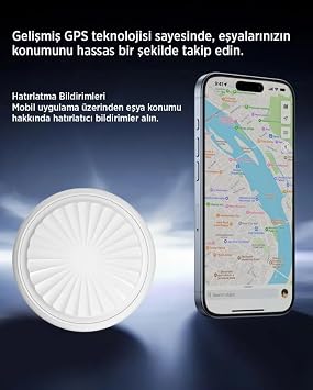 iOS ve Android Uyumlu Akıllı GPS Takip Cihazı – Anahtar, Cüzdan, Araç, Kargo ve Evcil Hayvanlar İçin Bluetooth Destekli Güvenli Konum Belirleyici Smart Tag