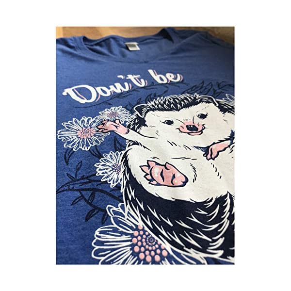 Dont-Be-a-Prick-Funny-Hedgehog-Attitude-Humor-Saying-V-Neck-T-Shirt-for-Women Don't Be a Prick | Funny Hedgehog Attitude Humor Saying V-Neck T-Shirt for Women-(Vneck,M) Vintage Royal