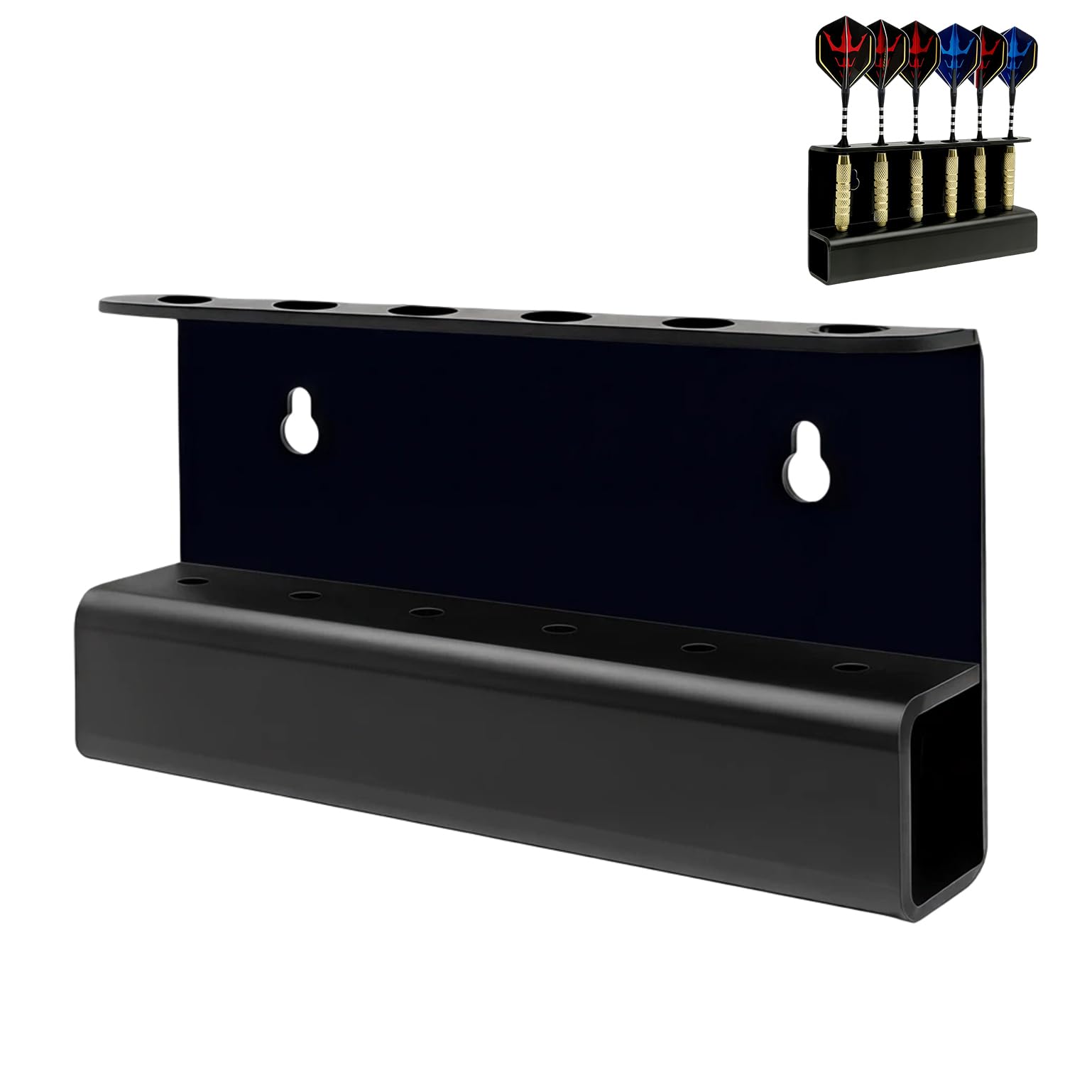 Darts Holder Wall Mounted, Dart Holder for Wall Black Acrylic, Darts Wall Holder Stand, Dart Holder Stand for Darts Storage, Darts Accessories for Home Bar Game Room