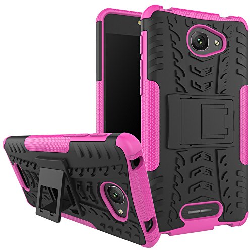 SCIMIN Shockproof Case for Alcatel Pop 4S,Hybrid Case for Alcatel Pop 4S,Dual Layer Protection Rugged Case Hard Shell Cover with Kickstand for Alcatel Pop 4S