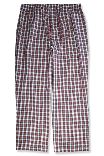 Brooks Brothers Mens Cotton Mixed Plaids Two Piece Pajama Shirt and Pants Lounge Set,3