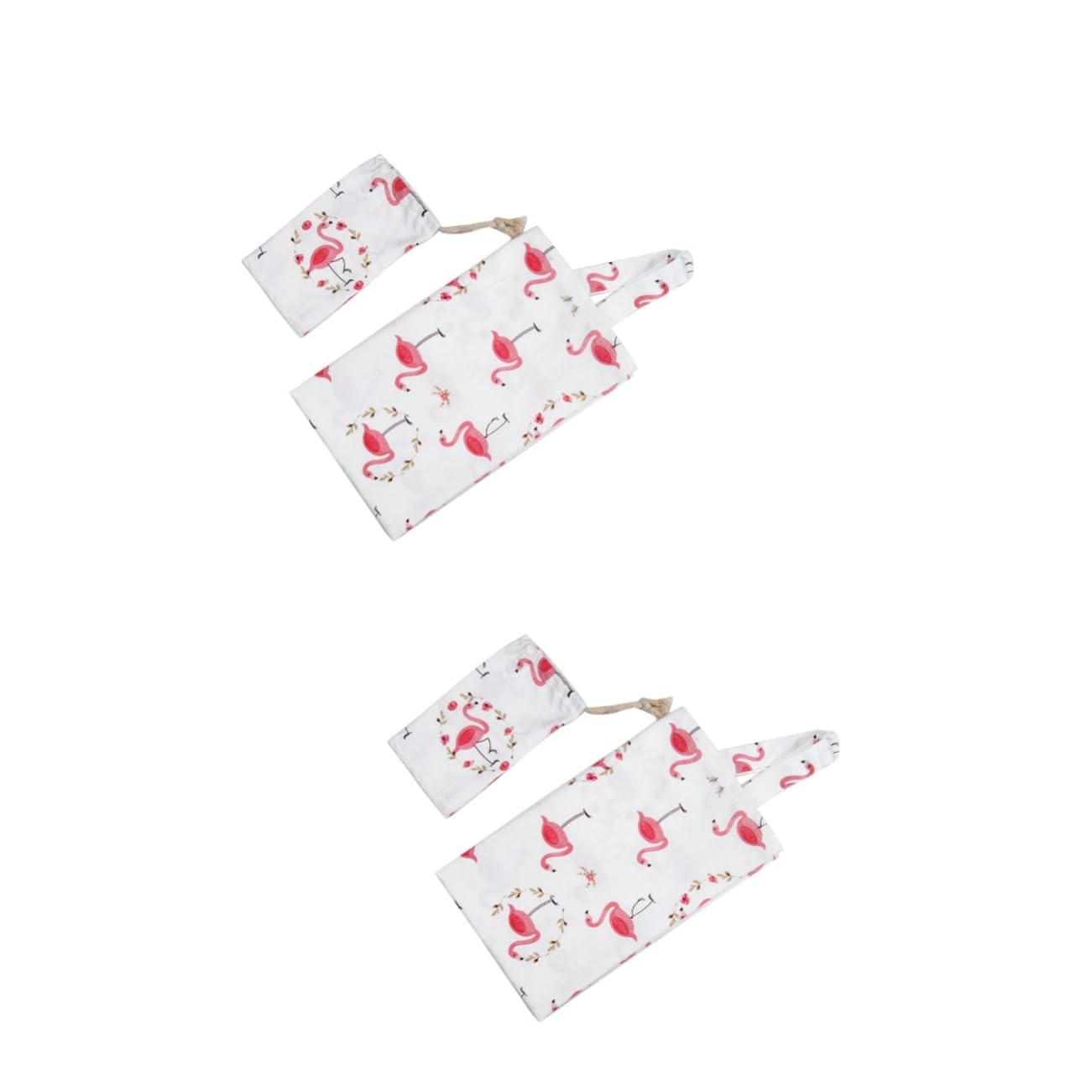 TOYANDONA 2pezzi Copertura Per Allattamento Cotone Con Supporto Per Collo Sciarpa Multifunzionale Per Esterni Con Sacchetto Di Conservazione Flamingo Copertura Traspirante Per Mamme