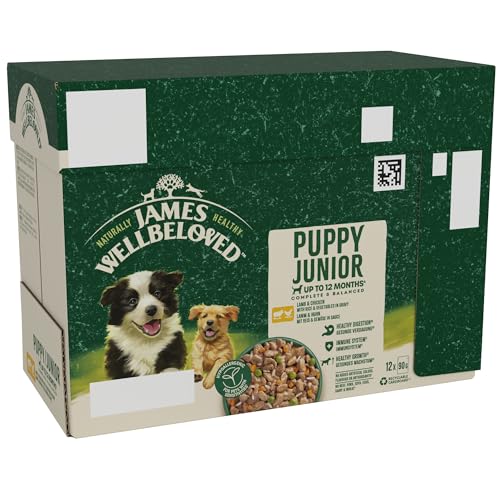 James Wellbeloved Puppy Dog Food 12-Pack, Lamb & Chicken