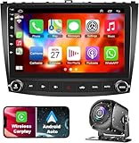 Android 12 Car Stereo Upgrade Radio for Lexus IS250 IS350 2006-2012, 10.1 Inch Touchscreen 2G+32G Lexus Stereo Support Wireless Carplay/Android Auto/WiFi/GPS/Bluetooth5.2/Back-up Camera/FM/SWC