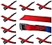 Produktbild iapyx Befestigungsriemen-Set ideal zur Befestigung am Fahrradträger, Klemschloss Gurte, Spanngurte (10er Set, rot)