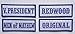 Anarchy Outlaw Biker Vest Jacket Officer Title [Blue] 4 pcs Patches