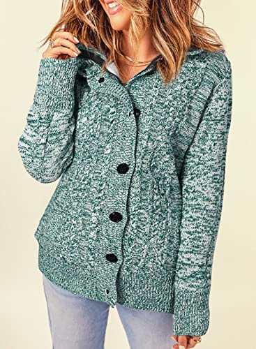 Image of Sidefeel Women's Cardigan Sweaters Hooded Cardigans Fleece Lined Jackets Winter Sweater Coat