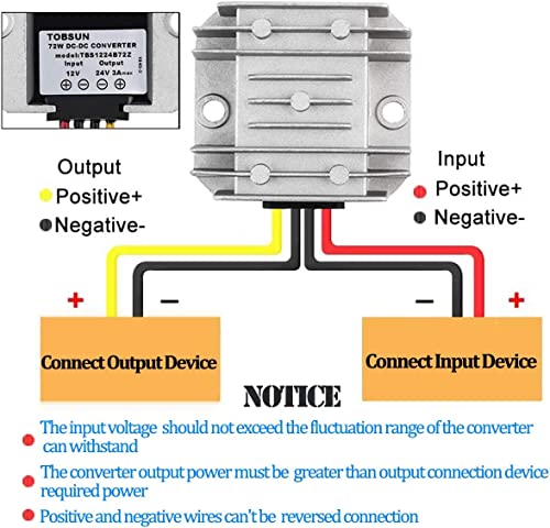 Supernight 12V-24V Dc 12V Step Up To 24V 3A Boost Converter 72W Dc Voltage Regulator Power Converter Waterproof Module Transformer thumb #1