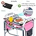 BAGSFY Walker Tray with Cup Holder & Side Pocket – Hard Top Walker Table for Seniors – Folding Walker Accessory for Meals, Reading, Drinks – Non-Slip Surface, Tool-Free Install, Universal Fit