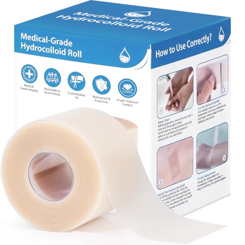 Image of Hydrocolloid Roll, Waterproof Bandage, Wound Dressing, Pimple Patch Roll