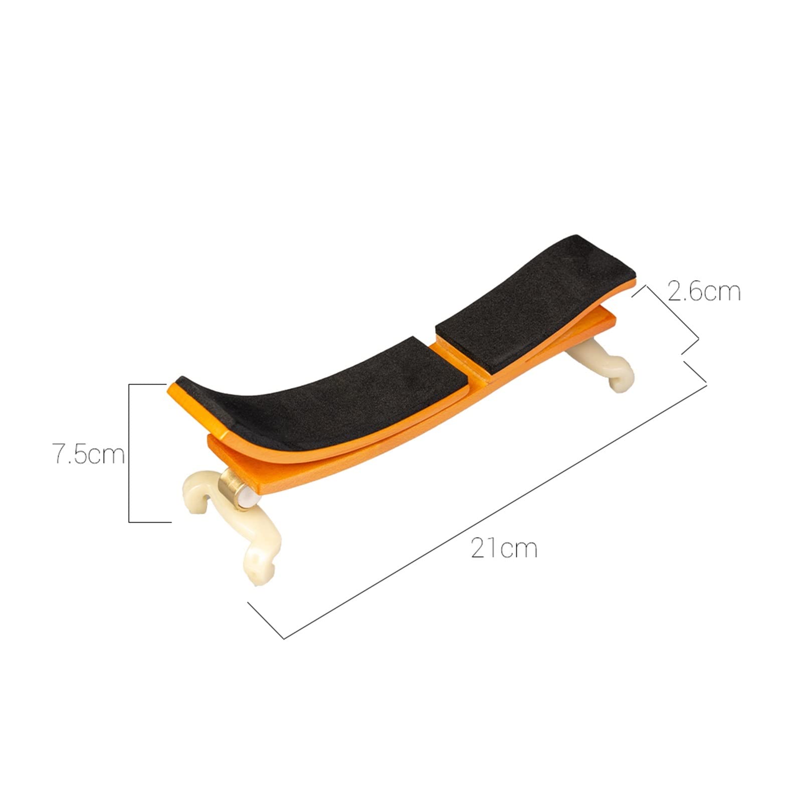 Parte de violín Almohadilla De Hombro para Violín, Reposabrazos De Arce Ajustable De Varias Posiciones, Pies Ajustables De Estilo Alemán, Cómodo Acolchado De Espuma
