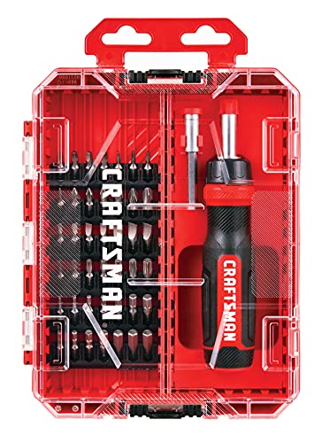 Craftsman Ratcheting Screwdriver, 44Pc (Cmht68017), Red #TOP1
