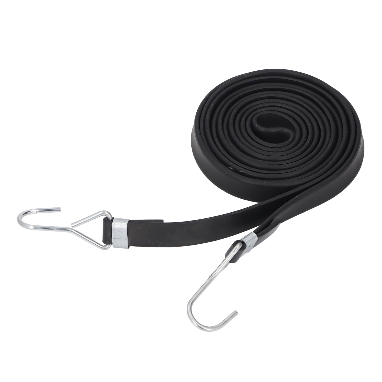 Liny do Bungee z Haczykami, 10 szt. Pasek do Bungee Szerokość 2 Cm Czarna elastyczność Wytrzymałe Sznurki do Paski Mocujące z Haczykiem Elastyczny Sznur do zajęć na świeżym Powietrzu (3,5 mln)