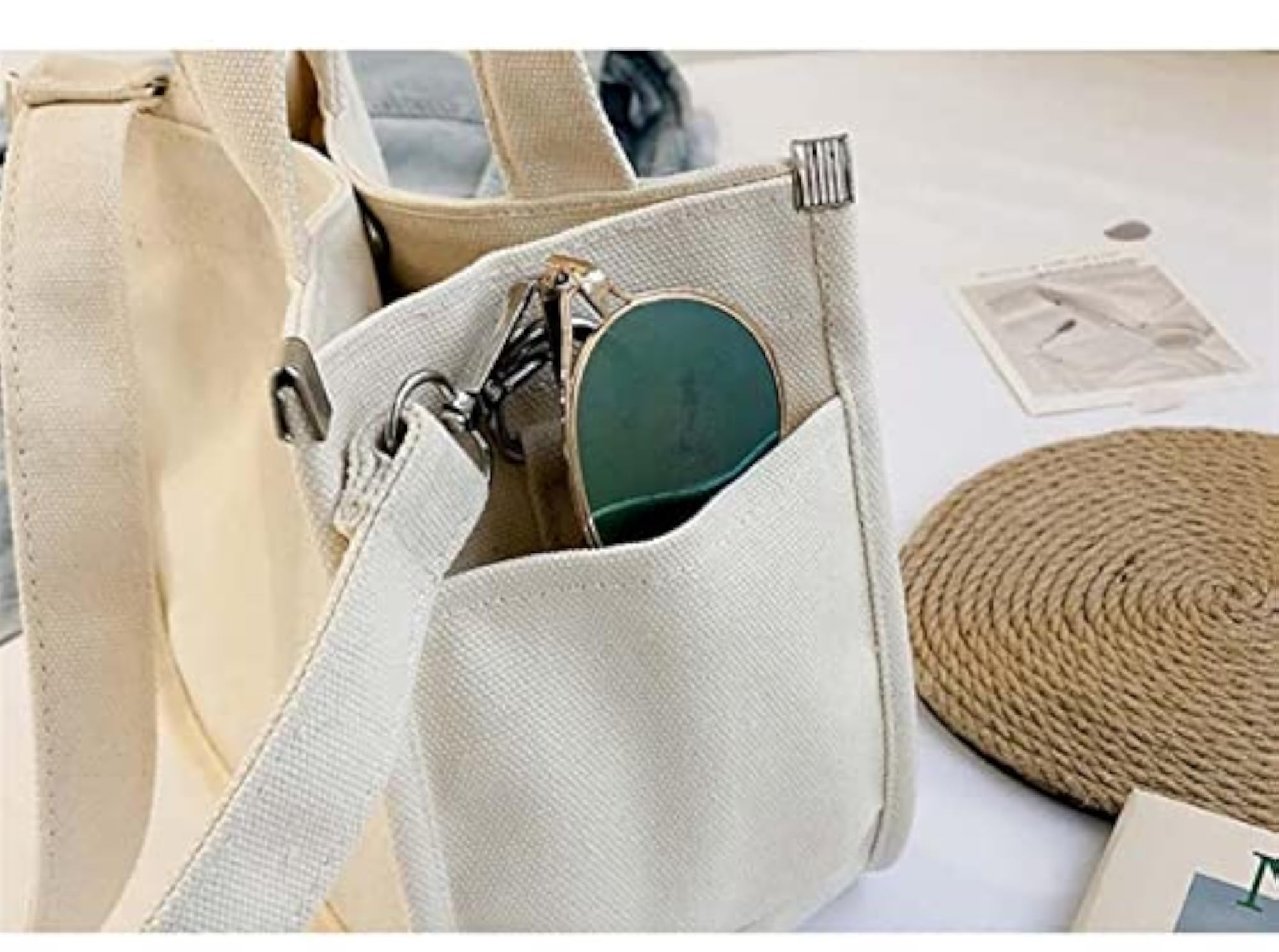 Canvas Handbag, Large Capacity Leisure Shoulder Strap