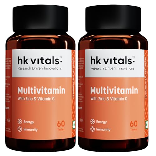 Image of hk vitals Multivitamin (120 Tablets) | For Men and Women | With Zinc, Vitamin C, Vitamin D3, Multiminerals and Ginseng Extract
