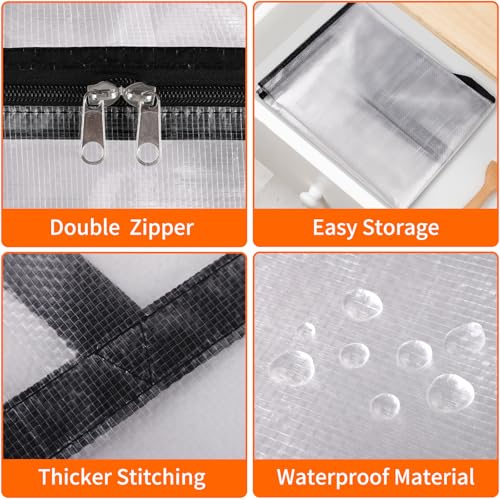 TasticTotes Clear Plastic Storage Bags