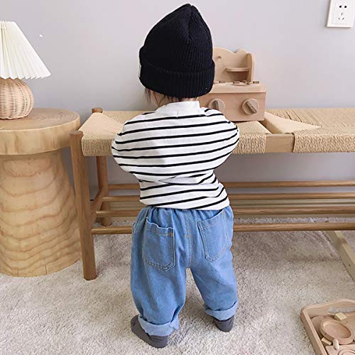 famuka Baby Soft Jeans Unisex Boy Girl Casual Pants Little Kids Long Trousers4