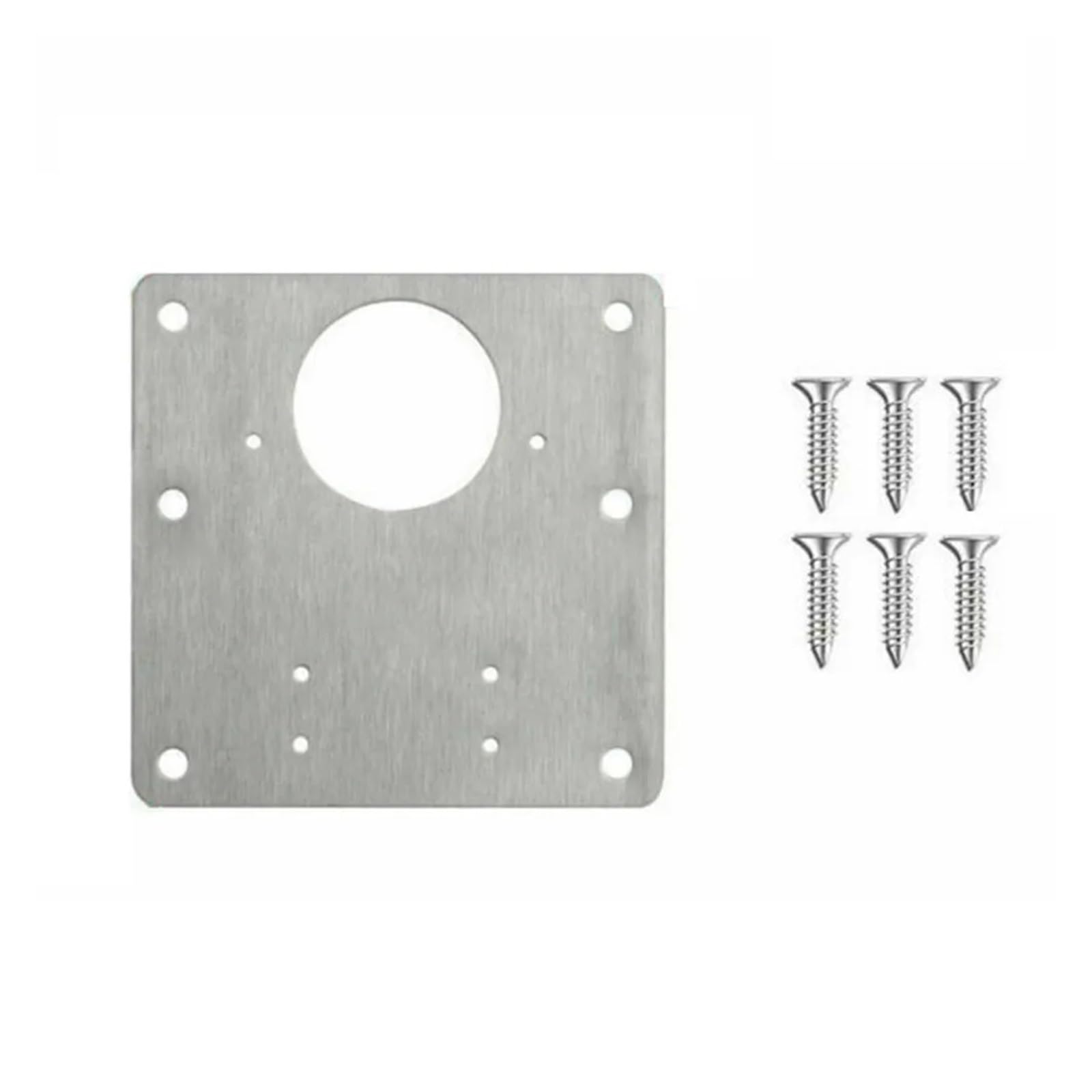 UZAMIRLEX Hinge Repair Plate, Stainless Steel Hinge Repair Plate Rust Resistant Cover for Cabinet Door Drawer Furniture(1pc)