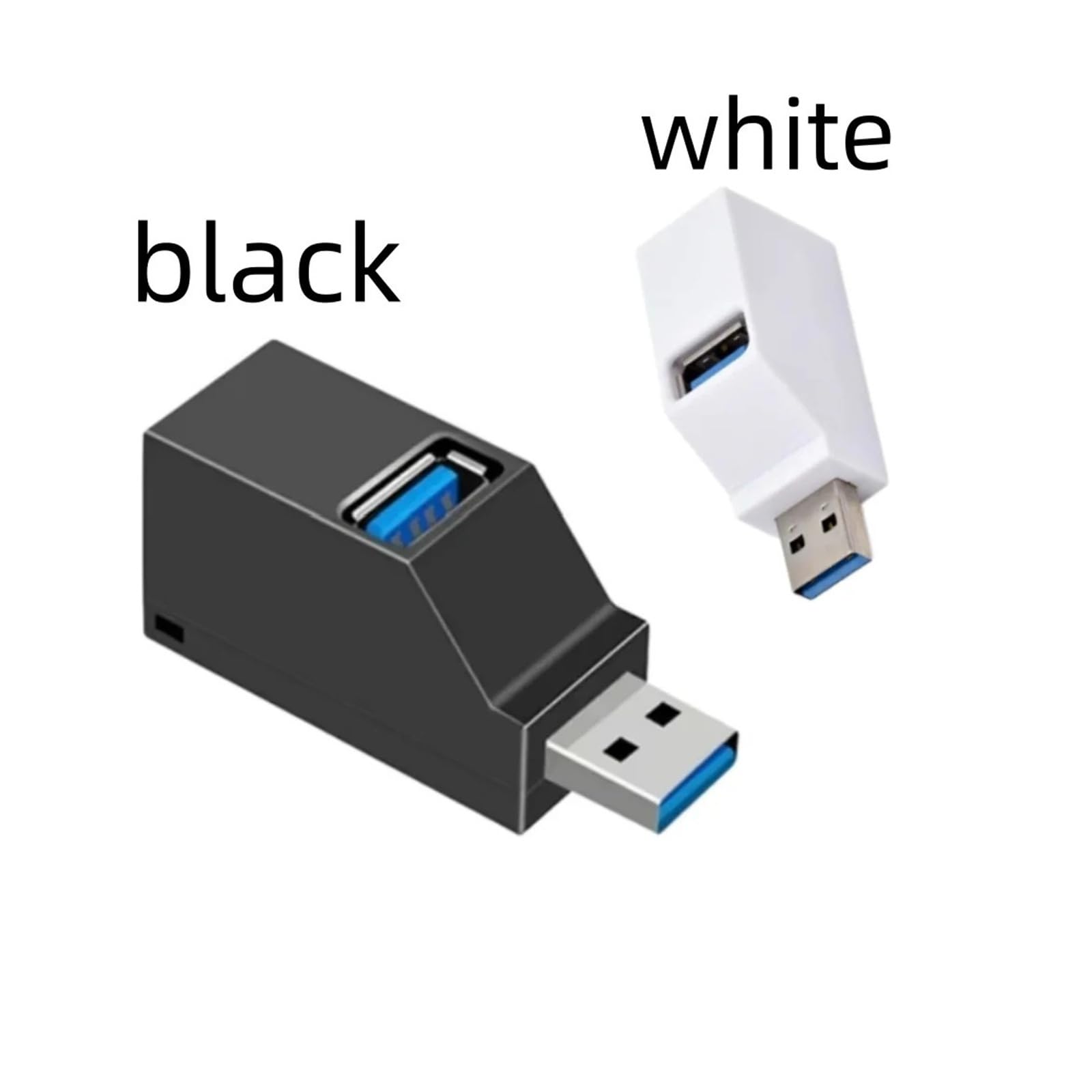 Hub USB 3.0 3-portowy rozdzielacz 5 Gb/s do laptopa PC Mac (czarny)